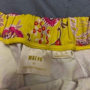 Maeve Anthropologie Size 6 Yellow Top